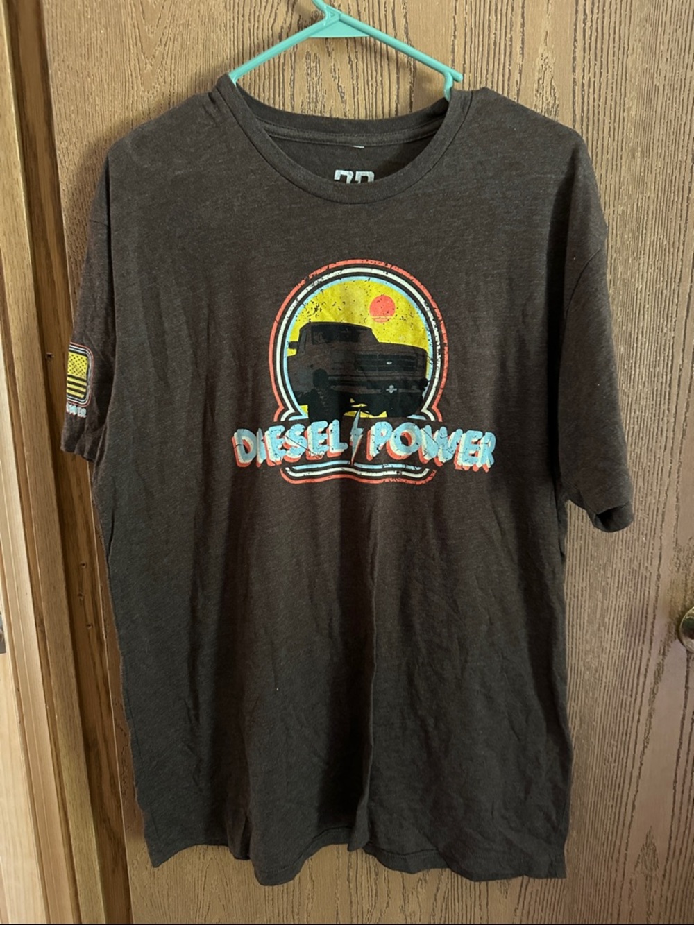 Diesel Power Graphic Tee - Brown